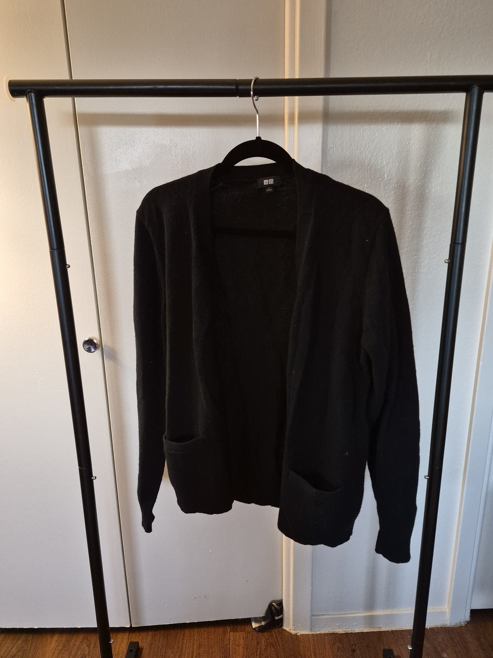 Black Unisex Cardigan Sweater